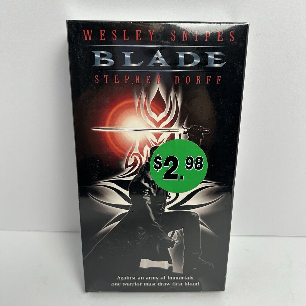 BLADE 1  VHS Wesley Snipes 1998 2001 New Line WHV Watermark NEW & SEALED